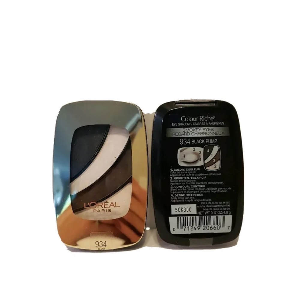 (2) L'oreal Eye Shadow Colour Riche #934 Black Pump Smoky Eyes